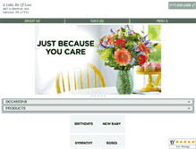 Tablet Screenshot of alittlebitofloveflorist.com